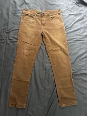 Men's Slim Chino Pants in Camel Tan